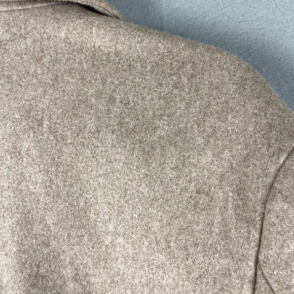 J. Crew Melton Wool Blend  Pea Coat Women 4T 4 Tall Beige Lined Classic Preppy - Picture 16 of 16